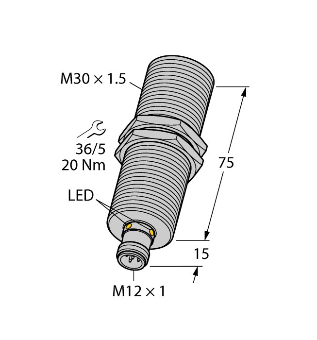 Ультразвуковой датчик TURCK RU300U-M30M-2UP8X2-H1151