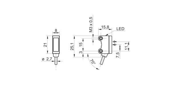 Оптический датчик Baumer O200.RR-PV1Z.72CV/H006