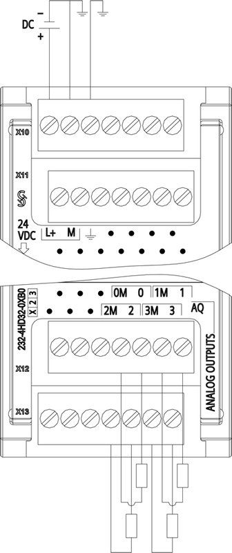 Модуль аналогового вывода Siemens 6ES7232-4HD32-0XB0