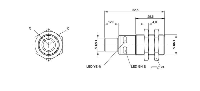 Ультразвуковой датчик Balluff BUS M18M1-GPXI-07/035-S92G