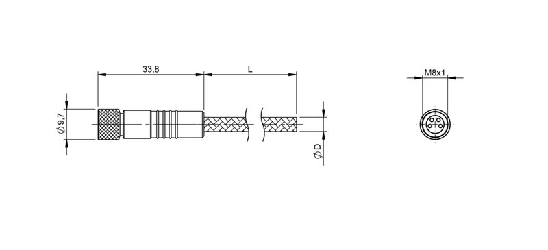 Разъем с кабелем Balluff BCC W314-0000-10-003-MW8434-020