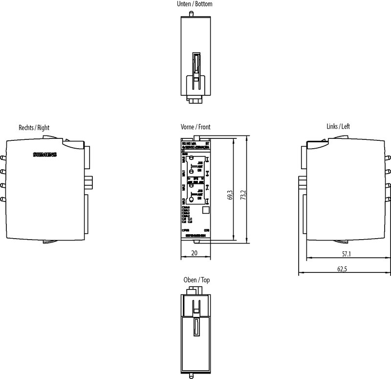 Модуль выходных реле Siemens 6ES7132-6MD00-0BB1