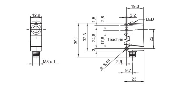 Ультразвуковой датчик Baumer U300.R50-GP1J.72N