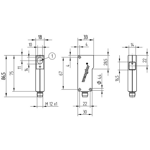 Cветовой барьер безопасности Wenglor SL2-00NS000H3