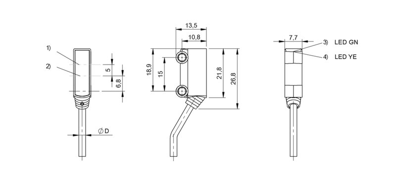 Оптический датчик Balluff BOS R020K-PO-PR11-02