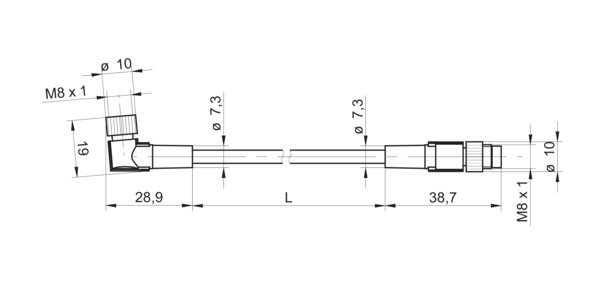 Соединительный кабель Baumer ESW 31S/KSG32SH0060