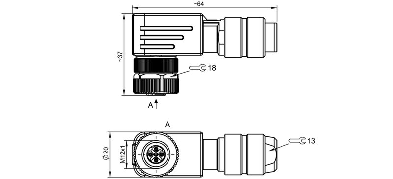 Разъем Balluff BCC M485-0000-1B-000-01X575-000