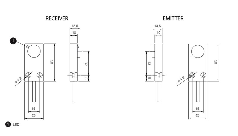 Ультразвуковой датчик DATASENSING UHS/AP-0A