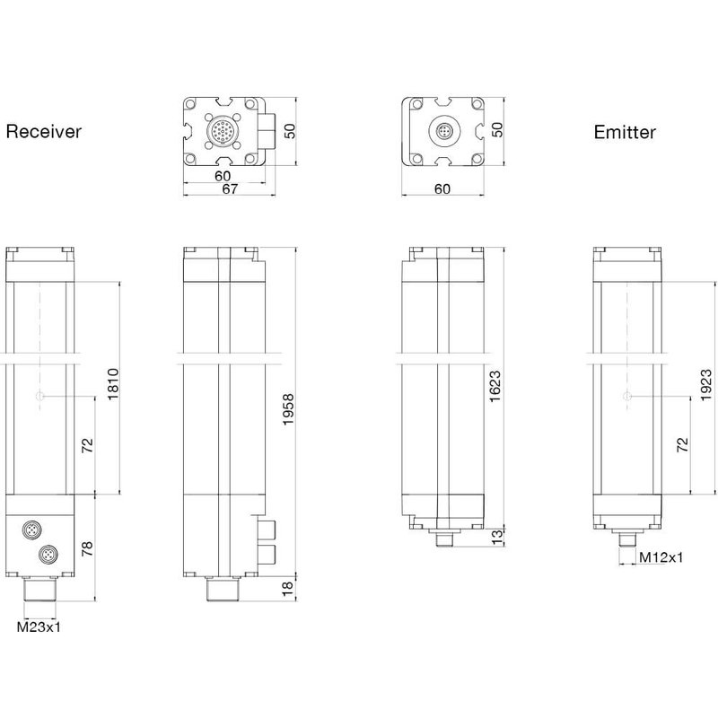Световая завеса безопасности DATASENSING LP4ER/90-180M4