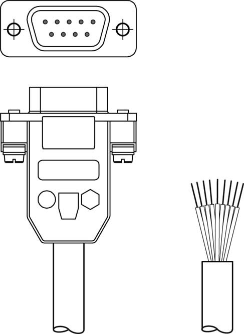 Разъем с кабелем Leuze Electronic KB 021 Z