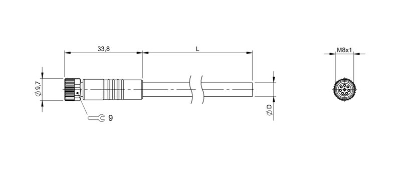 Разъем с кабелем Balluff BCC M318-0000-10-069-PX4825-020-C033