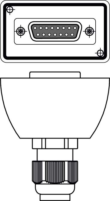 Разъем с кабелем Leuze Electronic AC-D15E-GF