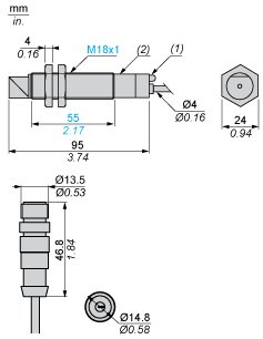 Cветовой барьер безопасности Telemecanique XU2S18PP340WLDR
