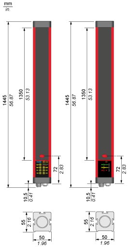 Cветовой барьер безопасности Telemecanique XUSL4MB40H136N