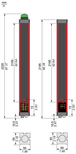 Cветовой барьер безопасности Telemecanique XUSL4MA40H211N