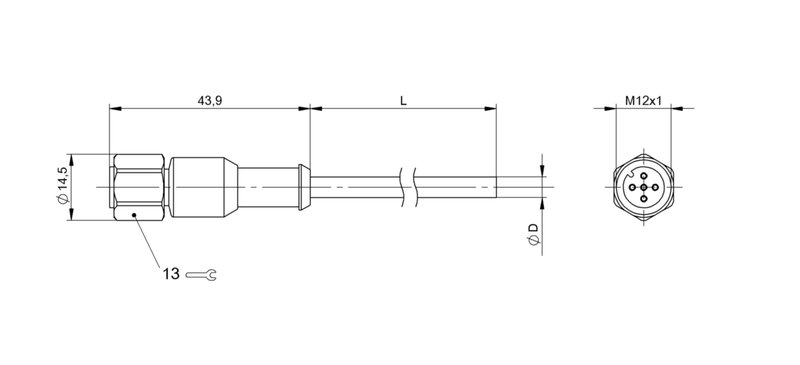 Разъем с кабелем Balluff BCC S4B5-0000-1A-034-YX8534-020-C009