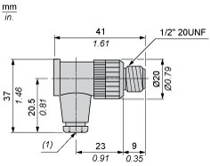 Разъем Telemecanique XZCC20MCM30B