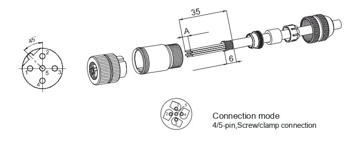 Разъем Sentinel DZK5-M12/8.5