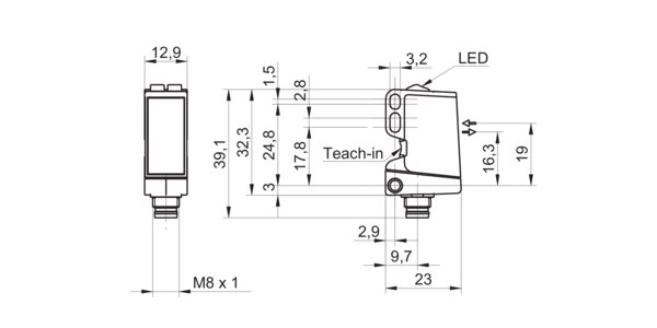 Оптический датчик Baumer O300.RL-NV1T.72N