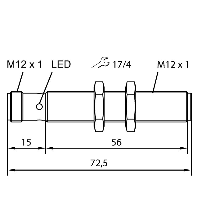 Ультразвуковой датчик TURCK RU40U-M12-AP6X2-H1141