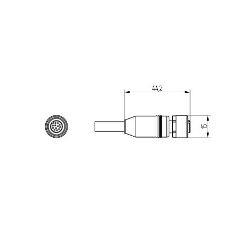 Разъем с кабелем Wenglor ZDCL007