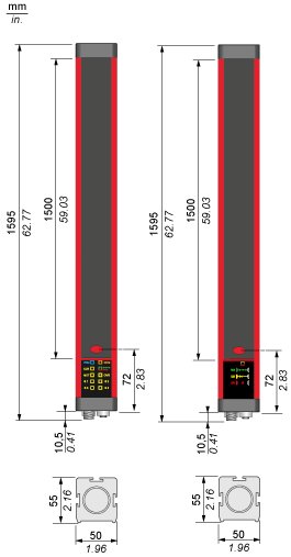 Cветовой барьер безопасности Telemecanique XUSL4MB40H151N