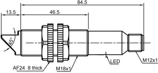 Оптический датчик LANBAO PR18GS-DM3ATC-E2