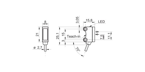 Оптический датчик Baumer O200.RP-GW1J.72CV