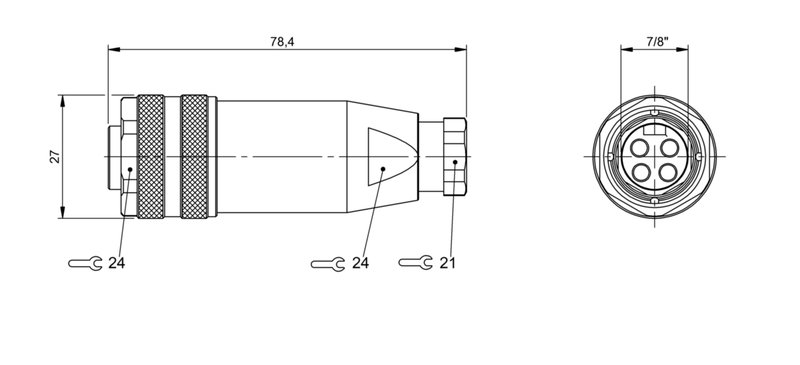 Разъем Balluff BCC A334-0000-10-000-71X4A5-000
