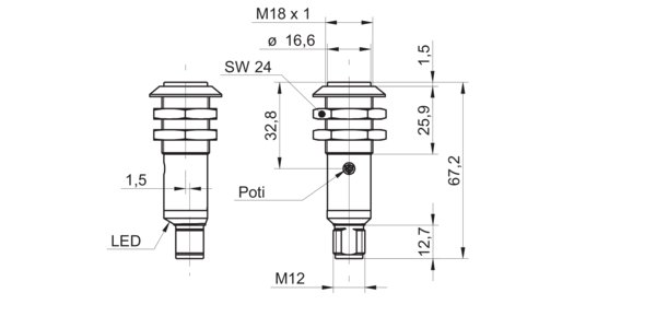 Оптический датчик Baumer OR18.RR.T-PW1P.71O