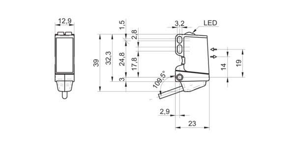 Оптический датчик Baumer O300.RR-GD1Z.72CU