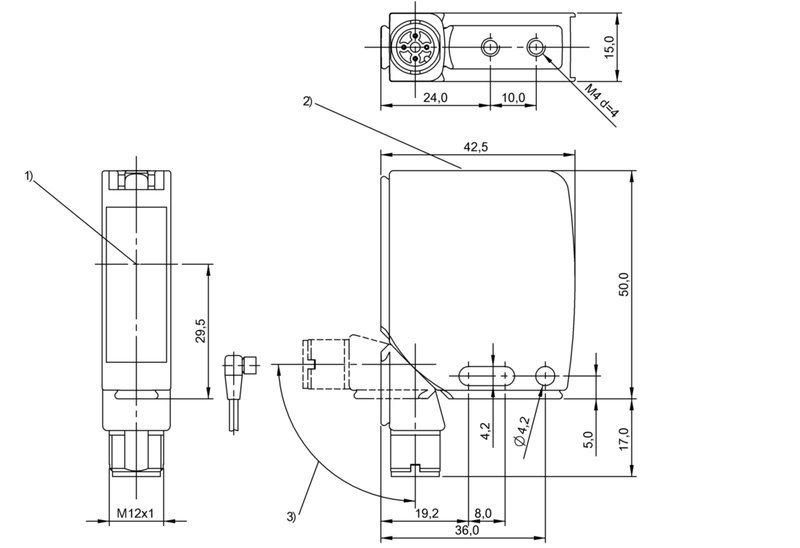 Оптический датчик Balluff BOS 21M-NA-PT10-S4