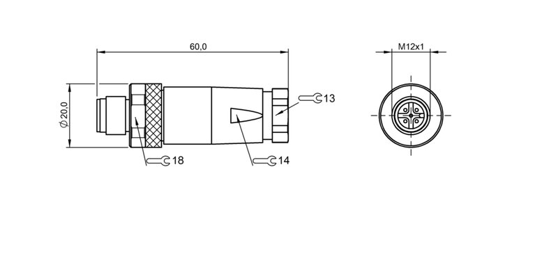 Разъем Balluff BCC S435-0000-2A-000-51X575-000