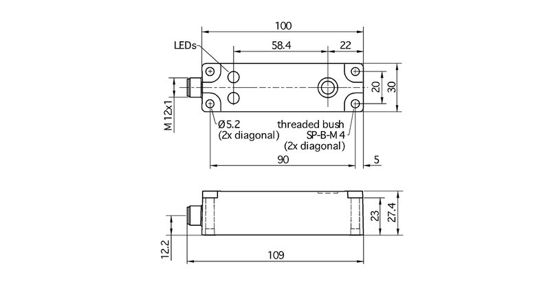 Ультразвуковой датчик Microsonic lcs-25/DD/QP