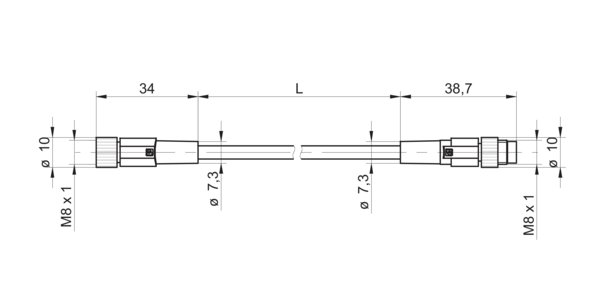 Соединительный кабель Baumer ESG 32S/KSG32SH0025