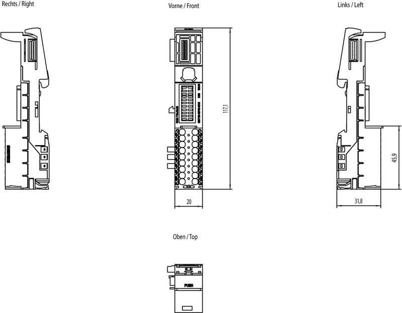 Базовый Блок BU20-P16+A0+2D Siemens 6ES7193-6BP00-2DU0