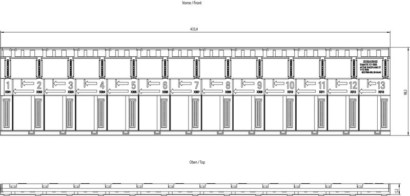 Активная задняя шина Siemens 6ES7590-0BL00-0AA0