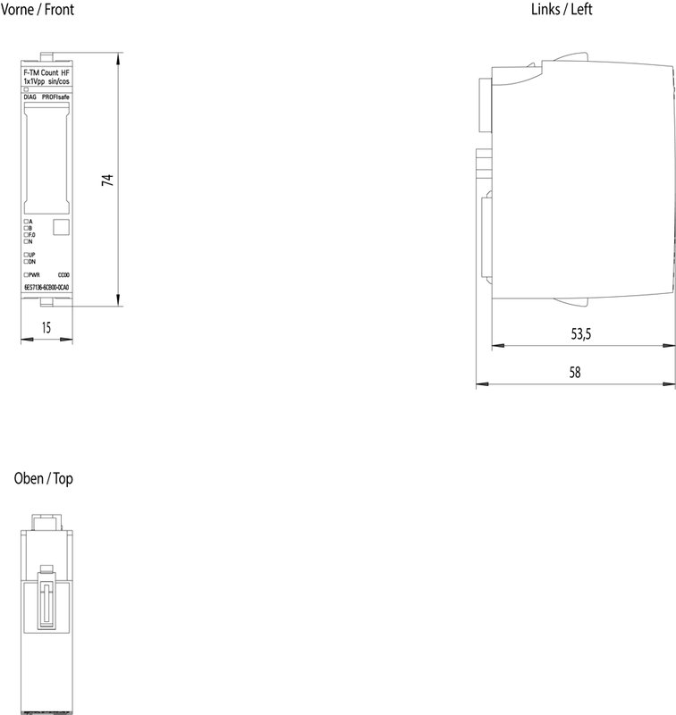 Отказобезопасный технологический модуль Siemens 6ES7136-6CB00-0CA0