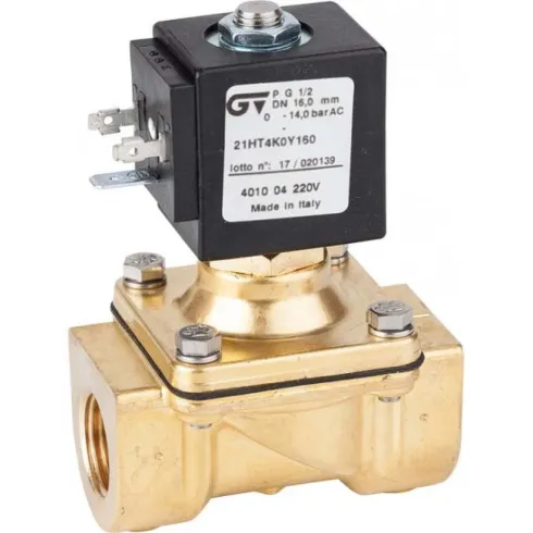 Соленоидный клапан комбинированного действия GENEBRE 4010-04-220V NC Ру14 Ду16 27 VA (PN14 DN16 )