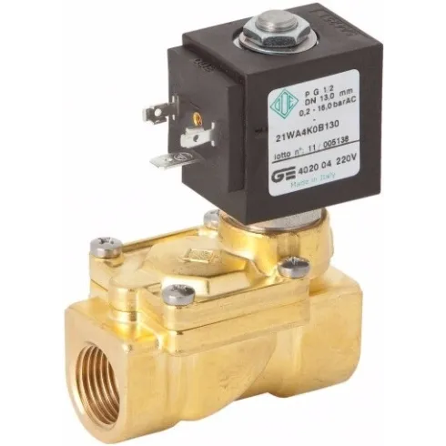 Соленоидный клапан непрямого действия GENEBRE 4020-06-С12V NC Ру16 Ду25 (PN16 DN25 )