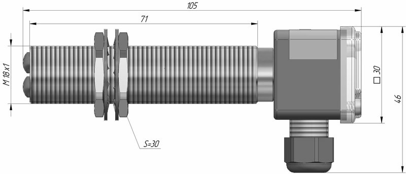 Оптический датчик СЕНСОР ВБО-М18-76К-7123-СА