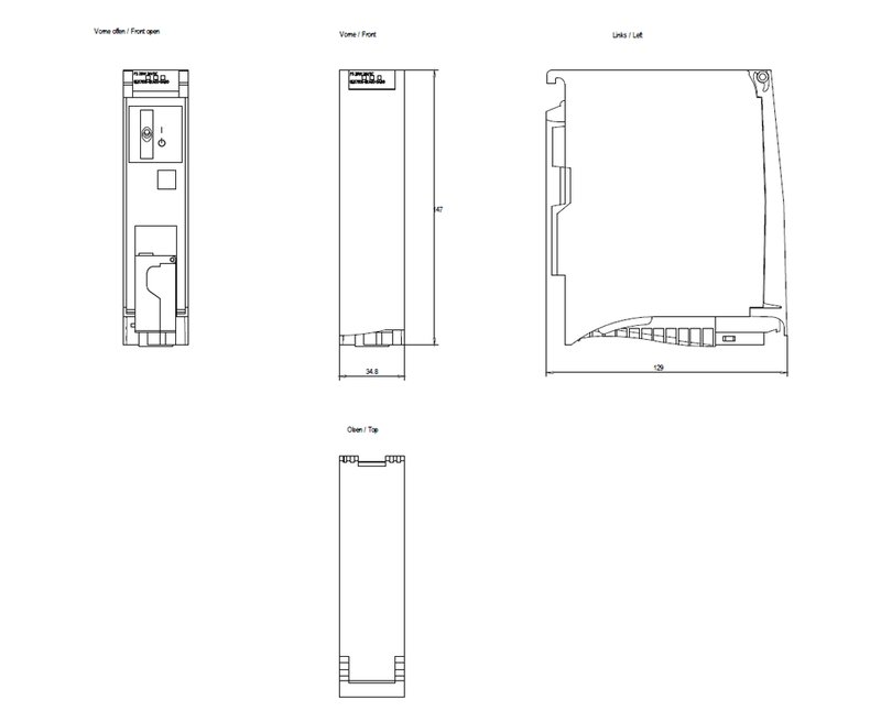 Cистемный блок питания Siemens 6ES7505-0KA00-0AB0
