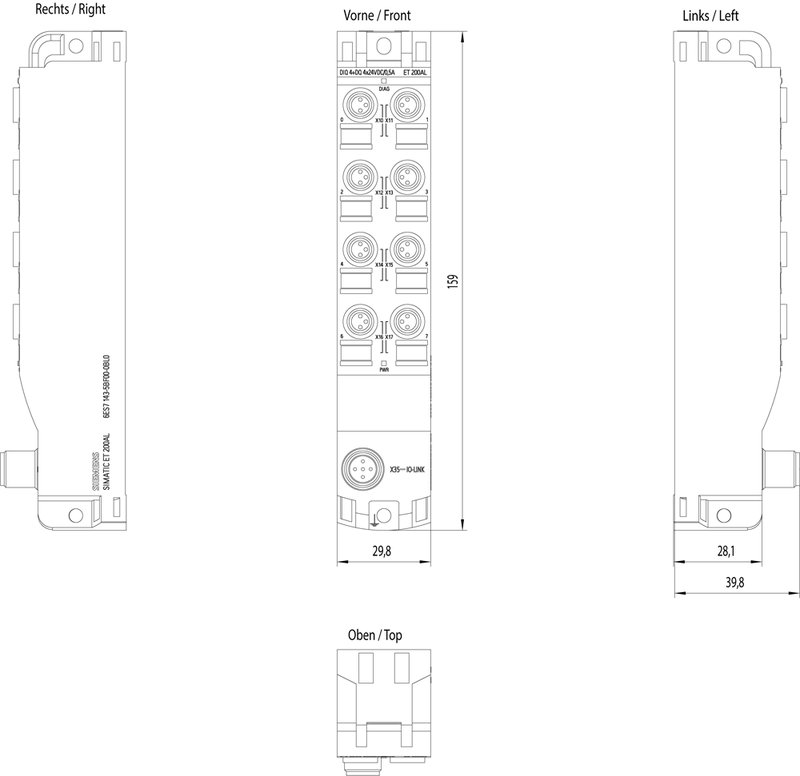 Модуль IO-Link Siemens 6ES7143-5BF00-0BL0