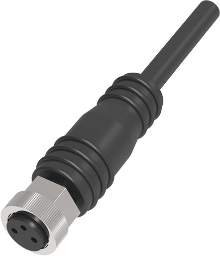 Разъем с кабелем маслостойкий LANBAO QE8-N3F2-U