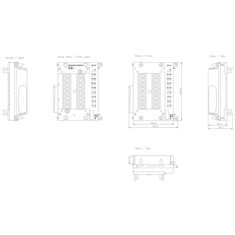 Пневматический интерфейс  Siemens 6ES7148-4EA00-0AA0