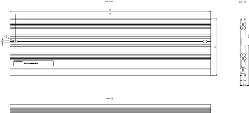 Системная рейка Siemens 6ES7193-6MR00-0BA0