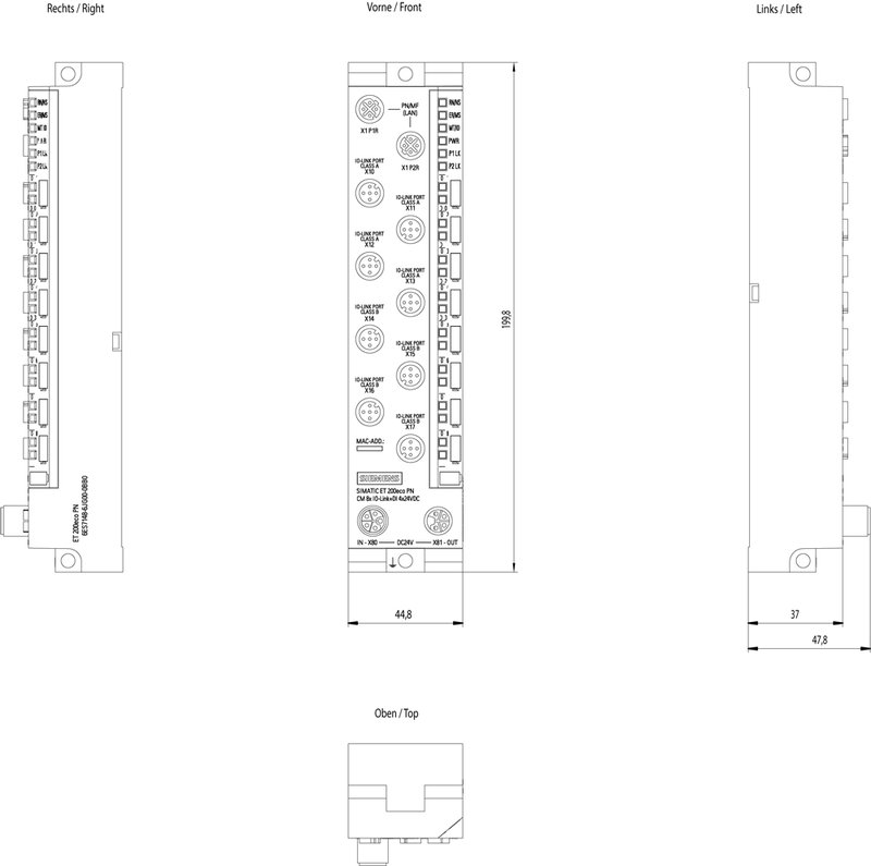 Станция распределенной периферии Siemens 6ES7148-6JG00-0BB0