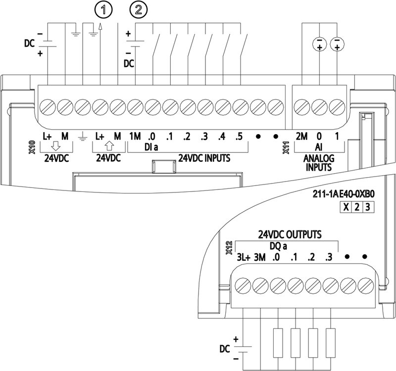 Компактный центральный процессор Siemens 6ES7211-1AE40-0XB0