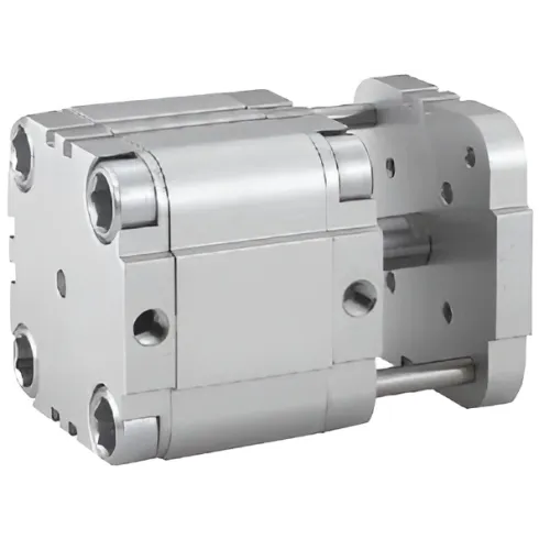 Компактный пневмоцилиндр с направляющими Aignep QFA 080 0030