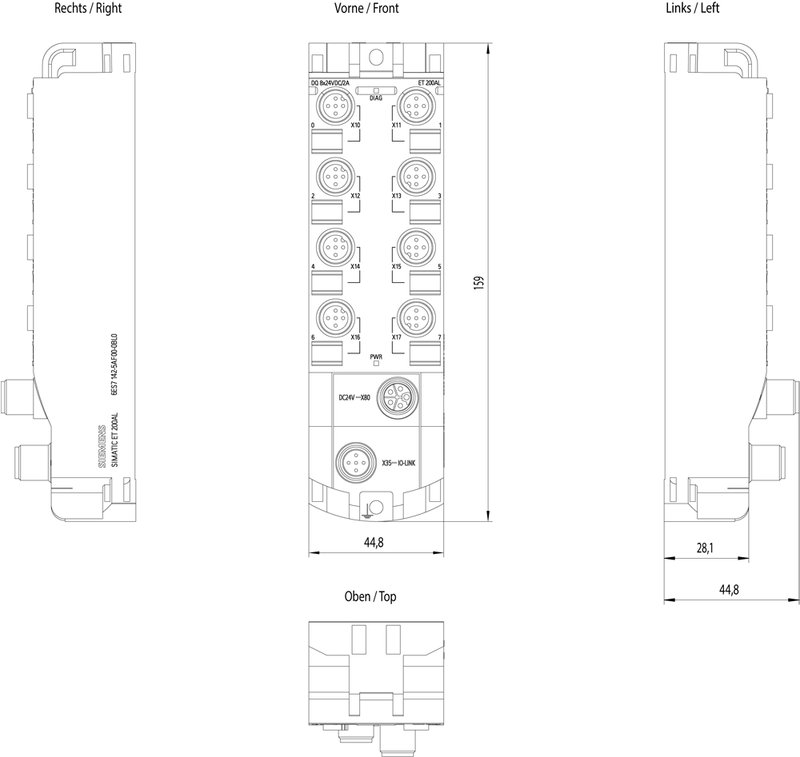 Модуль IO-Link Siemens 6ES7142-5AF00-0BL0